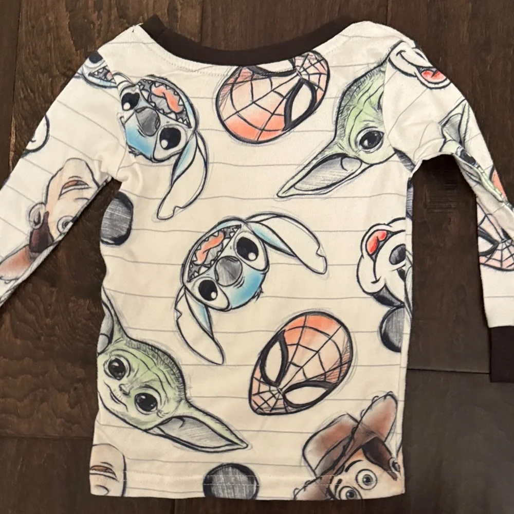 Disney 100 Gender Neutral Pajamas! Toy Story, stitch, grogu, spiderman& Mickey